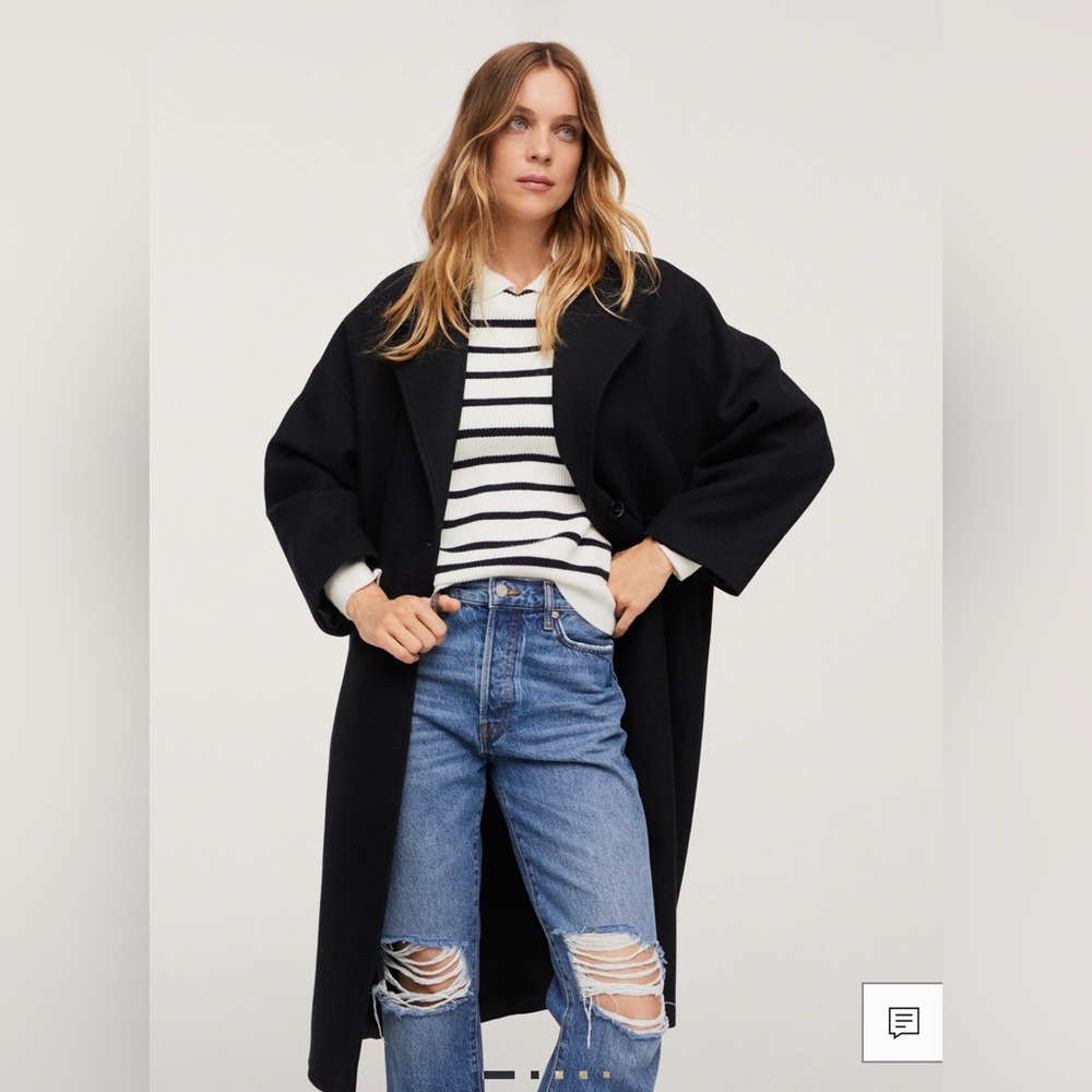 MANGO Lapels Wool Coat
